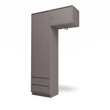 Attire II garderobe, inkl. sokkel 7 cm fra Montana - Coffee - Jacobsen Plus