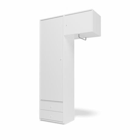 Attire II garderobe, inkl. sokkel 3 cm fra Montana - New white - Jacobsen Plus
