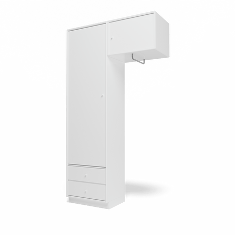 Attire II garderobe, inkl. sokkel 7 cm fra Montana - New white - Jacobsen Plus