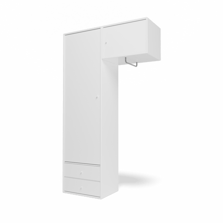Attire II garderobe, inkl. ophæng fra Montana - New white - Jacobsen Plus