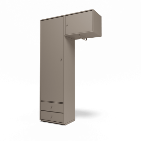 Attire II garderobe, inkl. sokkel 3 cm fra Montana - Truffle - Jacobsen Plus