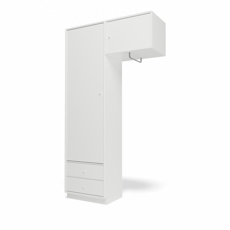 Attire II garderobe, inkl. sokkel 7 cm fra Montana - White - Jacobsen Plus