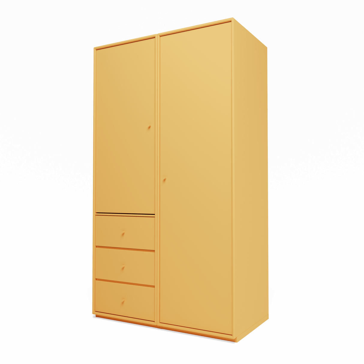 Attire III garderobe, inkl. sokkel 3 cm fra Montana - Acacia - Jacobsen Plus