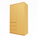 Attire III garderobe, inkl. sokkel 3 cm fra Montana - Acacia - Jacobsen Plus