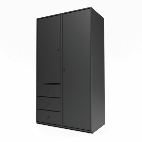 Attire III garderobe, inkl. sokkel 3 cm fra Montana - Anthracite - Jacobsen Plus