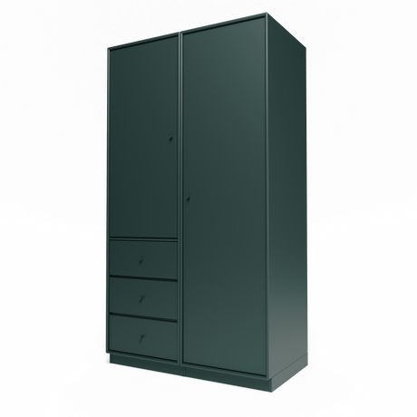 Attire III garderobe, inkl. sokkel 7 cm fra Montana - Black Jade - Jacobsen Plus