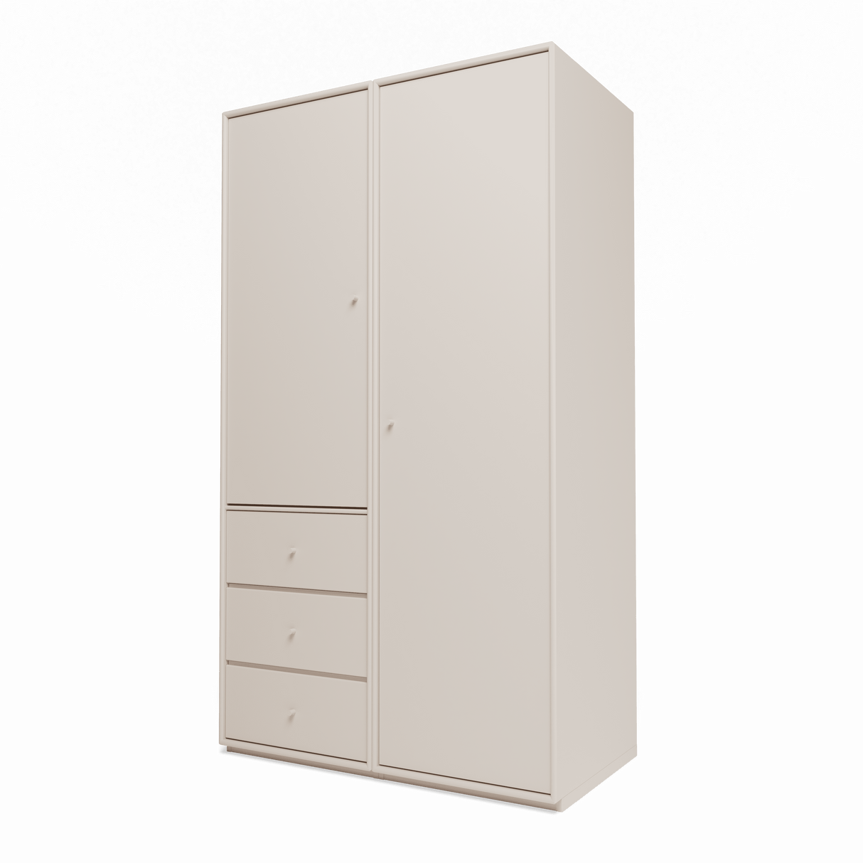 Attire III garderobe, inkl. sokkel 3 cm fra Montana - Clay - Jacobsen Plus