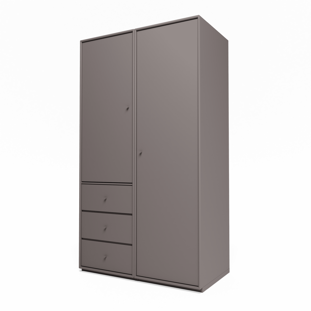 Attire III garderobe, inkl. sokkel 3 cm fra Montana - Coffee - Jacobsen Plus