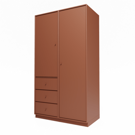 Attire III garderobe, inkl. sokkel 7 cm fra Montana - Hazelnut - Jacobsen Plus