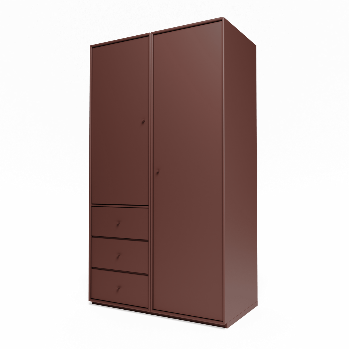 Attire III garderobe, inkl. sokkel 3 cm fra Montana - Masala - Jacobsen Plus
