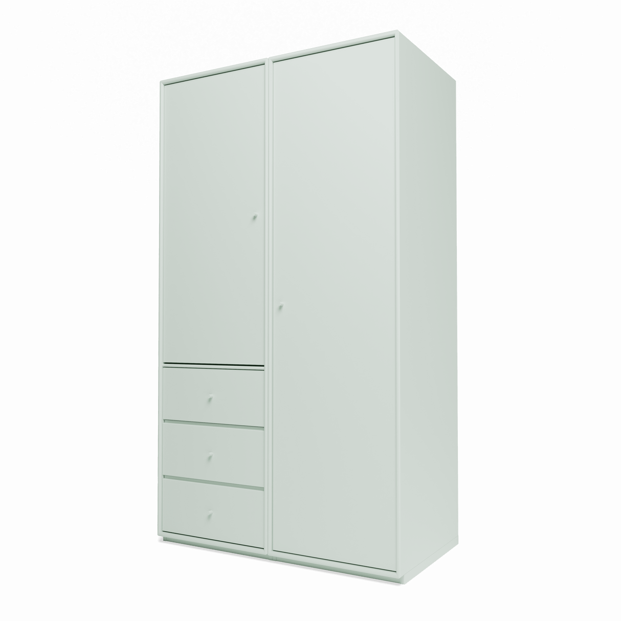 Attire III garderobe, inkl. sokkel 3 cm fra Montana - Mist - Jacobsen Plus