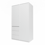 Attire III garderobe, inkl. sokkel 3 cm fra Montana - New white - Jacobsen Plus