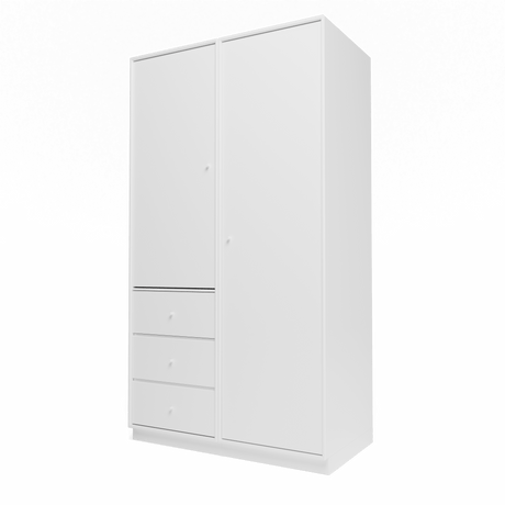 Attire III garderobe, inkl. sokkel 7 cm fra Montana - New white - Jacobsen Plus