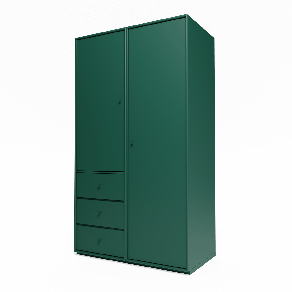 Attire III garderobe, inkl. sokkel 3 cm fra Montana - Pine - Jacobsen Plus