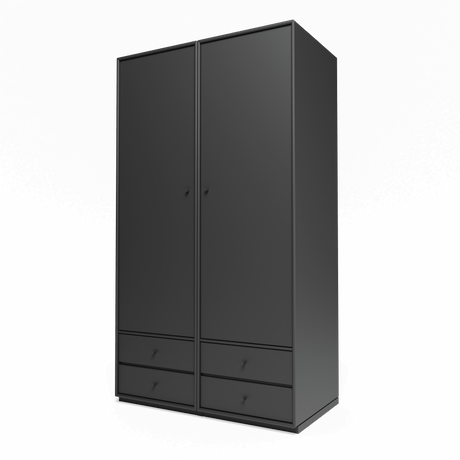 Attire IV garderobe, inkl. sokkel 3 cm fra Montana - Anthracite - Jacobsen Plus