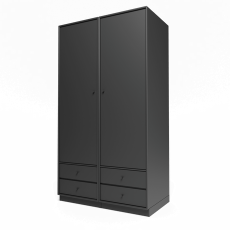 Attire IV garderobe, inkl. sokkel 7 cm fra Montana - Anthracite - Jacobsen Plus