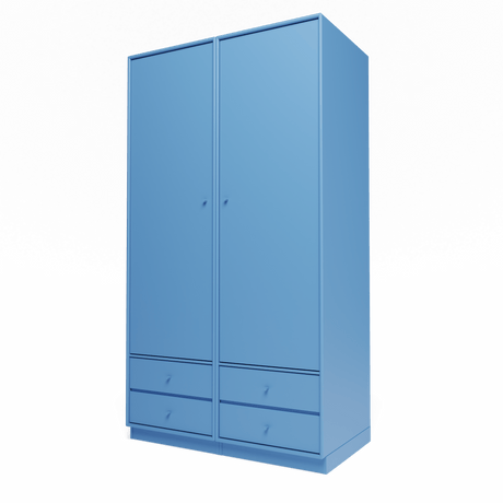 Attire IV garderobe, inkl. sokkel 7 cm fra Montana - Azure - Jacobsen Plus