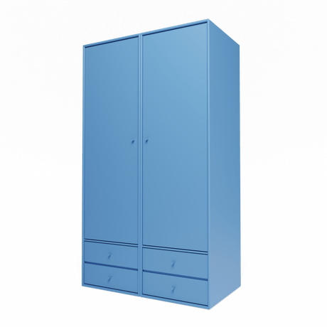 Attire IV garderobe, inkl. ophæng fra Montana - Azure - Jacobsen Plus
