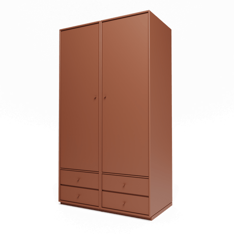 Attire IV garderobe, inkl. sokkel 3 cm fra Montana - Hazelnut - Jacobsen Plus