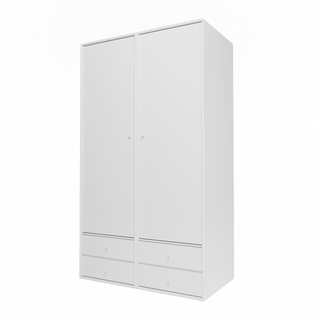 Attire IV garderobe, inkl. ophæng fra Montana - Snow - Jacobsen Plus