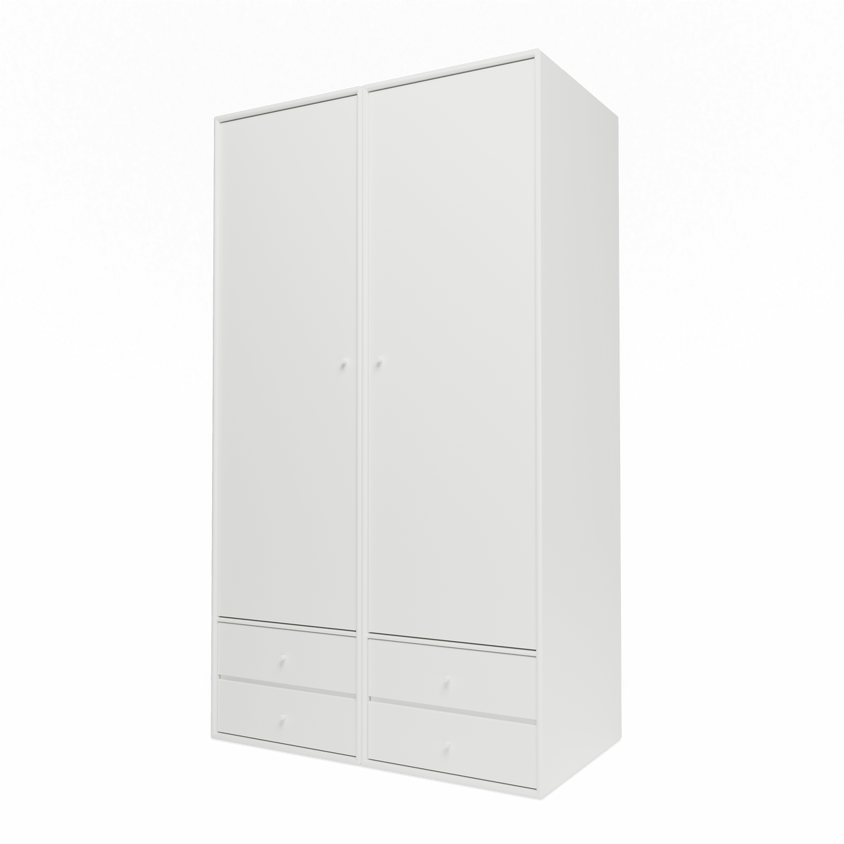 Attire IV garderobe, inkl. ophæng fra Montana - White - Jacobsen Plus