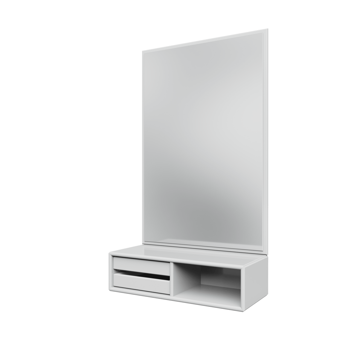 Glance spejl og modul fra Montana - New white - Jacobsen Plus