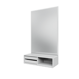 Glance spejl og modul fra Montana - New white - Jacobsen Plus
