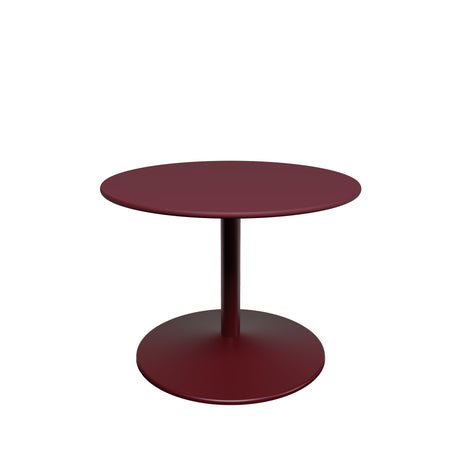Panton Sofabord, Ø60 cm fra Montana - Burgundy linoleum / Black Red stel - Jacobsen Plus