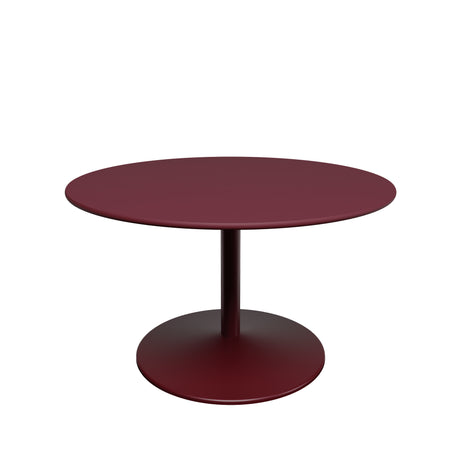 Panton Sofabord, Ø75 cm fra Montana - Burgundy linoleum / Black Red stel - Jacobsen Plus