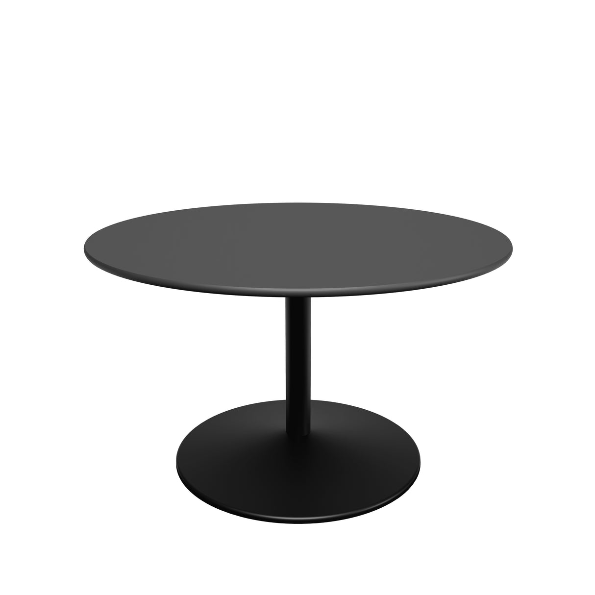 Panton Sofabord, Ø75 cm fra Montana - Nero linoleum / Black stel - Jacobsen Plus
