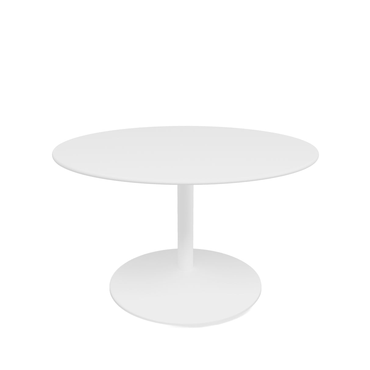 Panton Sofabord, Ø75 cm fra Montana - Snow laminate / Snow stel - Jacobsen Plus