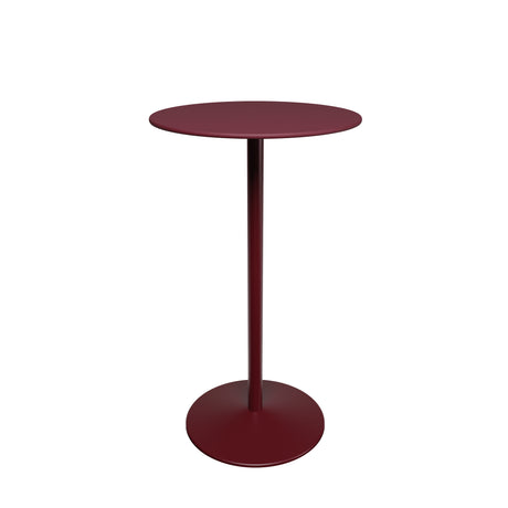 Panton Barbord, Ø60 cm fra Montana - Burgundy linoleum / Black Red stel - Jacobsen Plus