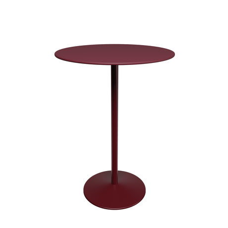 Panton Barbord, Ø75 cm fra Montana - Burgundy linoleum / Black Red stel - Jacobsen Plus