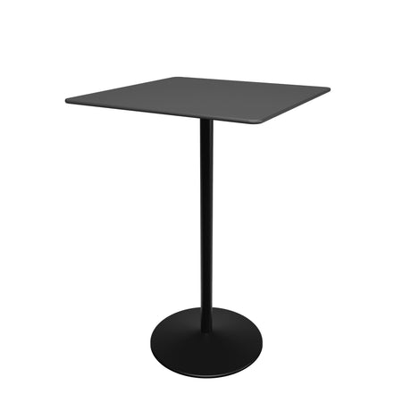 Panton Bar Table, 70x70 cm fra Montana - Nero linoleum / Black stel - Jacobsen Plus