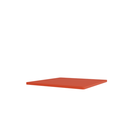 Topplade til Panton Wire fra Montana - Enkel: 34,8 x 34,8 cm / Rosehip 145 - Jacobsen Plus