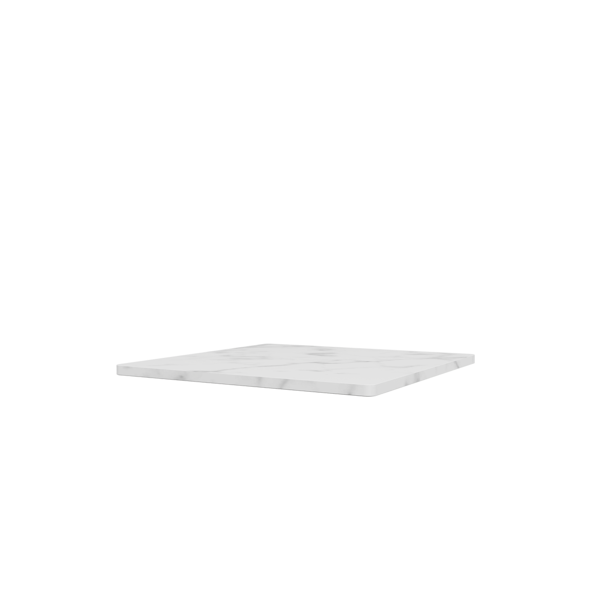 Topplade til Panton Wire fra Montana - Enkel: 34,8 x 34,8 cm / Hvid marmor - Jacobsen Plus