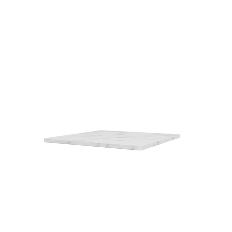 Topplade til Panton Wire fra Montana - Enkel: 34,8 x 34,8 cm / Hvid marmor - Jacobsen Plus