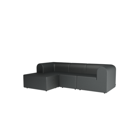 Paradigm 3-personers sofa med pouf venstre fra Montana - Hallingdal 166 - Jacobsen Plus