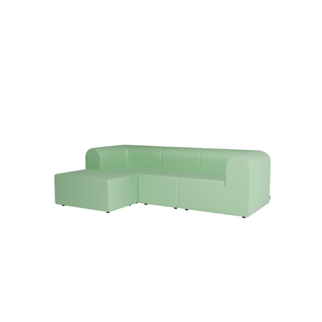 Paradigm 3-personers sofa med pouf venstre fra Montana - Hero 912 - Jacobsen Plus
