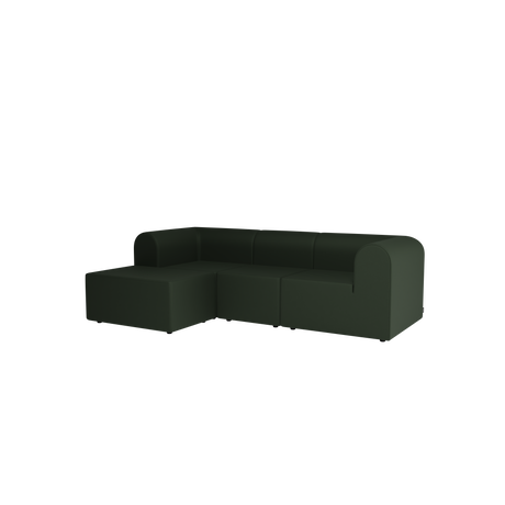 Paradigm 3-personers sofa med pouf venstre fra Montana - Steelcut 975 - Jacobsen Plus