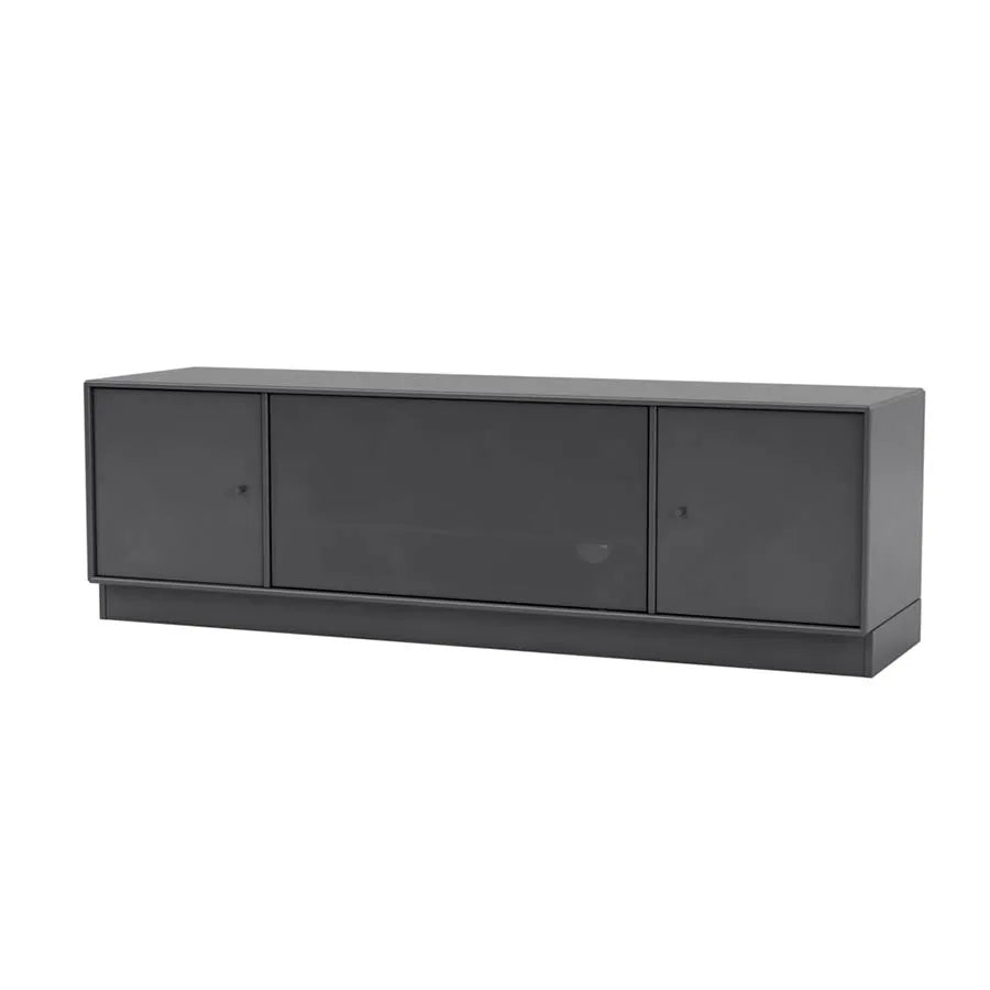 TV & Sound modul Octave III, SI13 medium, inkl. sokkel fra Montana - Coal / 7 cm sokkel - Jacobsen Plus