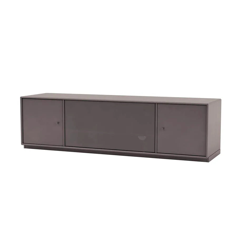 TV & Sound modul Octave III, SI13 medium, inkl. sokkel fra Montana - Coffee / 3 cm sokkel - Jacobsen Plus