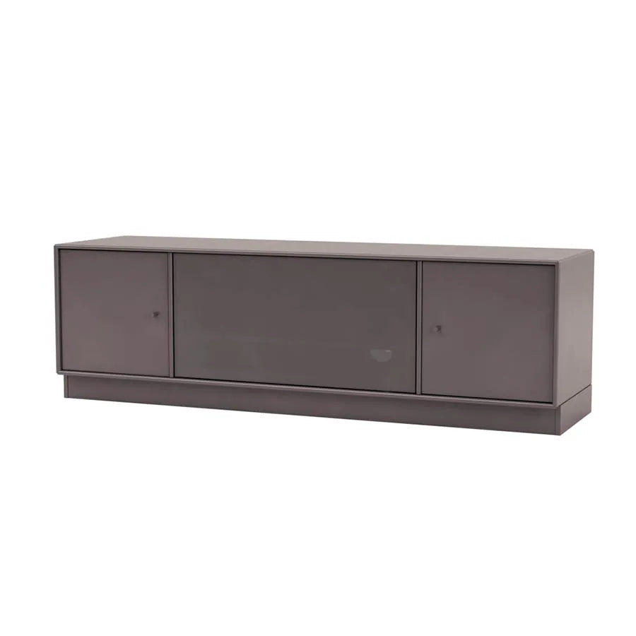TV & Sound modul Octave III, SI13 medium, inkl. sokkel fra Montana - Coffee / 7 cm sokkel - Jacobsen Plus