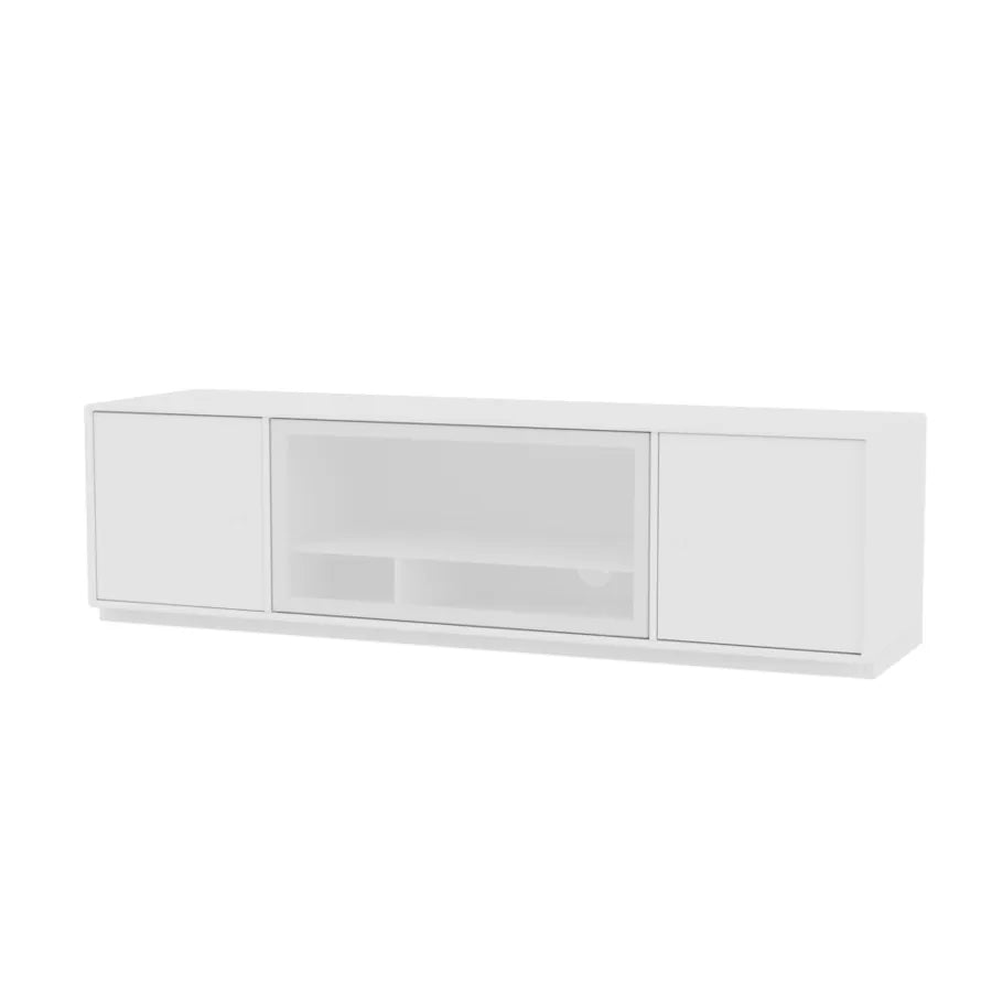 TV & Sound modul Octave III, SI13 medium, inkl. sokkel fra Montana - New white / 3 cm sokkel - Jacobsen Plus