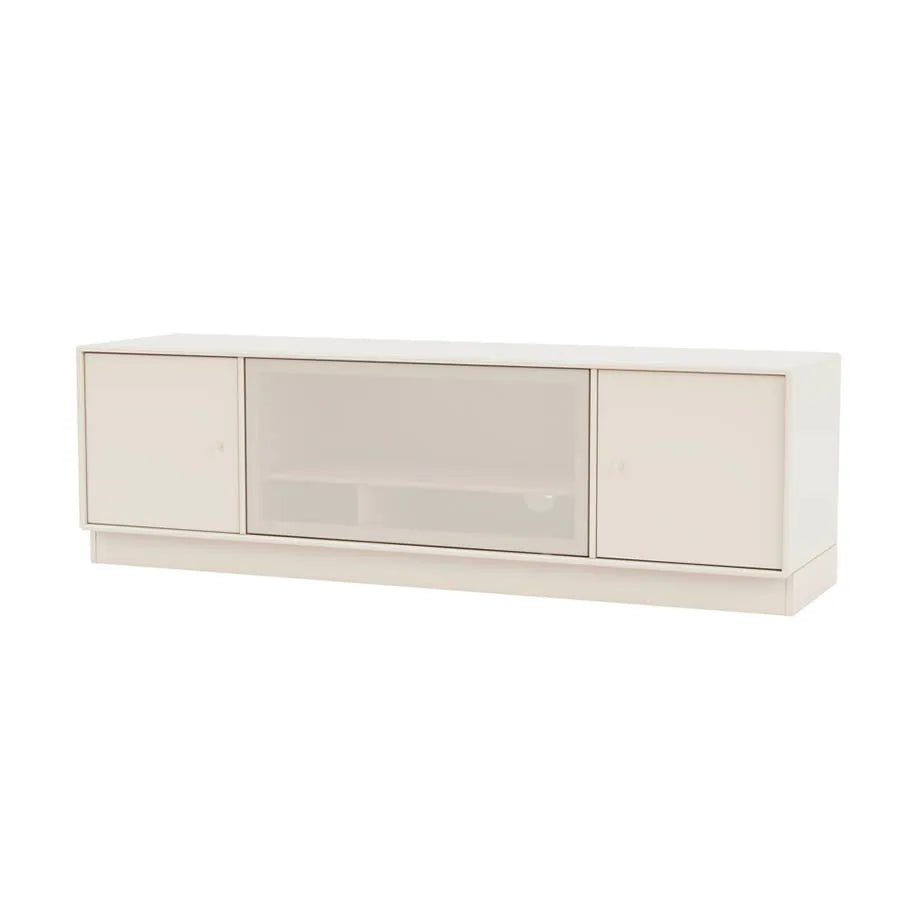 TV & Sound modul Octave III, SI13 medium, inkl. sokkel fra Montana - Oat / 7 cm sokkel - Jacobsen Plus