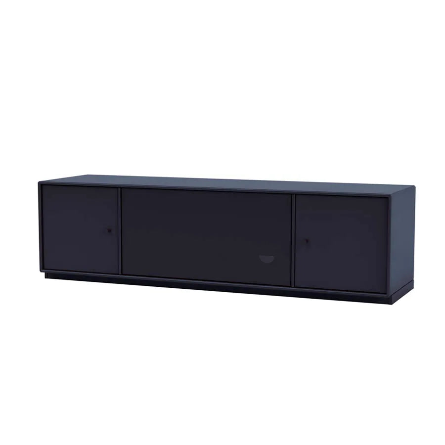 TV & Sound modul Octave III, SI13 medium, inkl. sokkel fra Montana - Shadow / 3 cm sokkel - Jacobsen Plus
