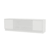 TV & Sound modul Octave III, SI13 medium, inkl. sokkel fra Montana - White / 7 cm sokkel - Jacobsen Plus