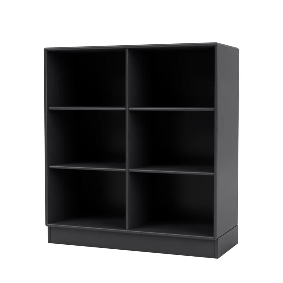 1113 reol inkl. sokkel fra Montana - Anthracite / Sokkel 7 cm - Jacobsen Plus