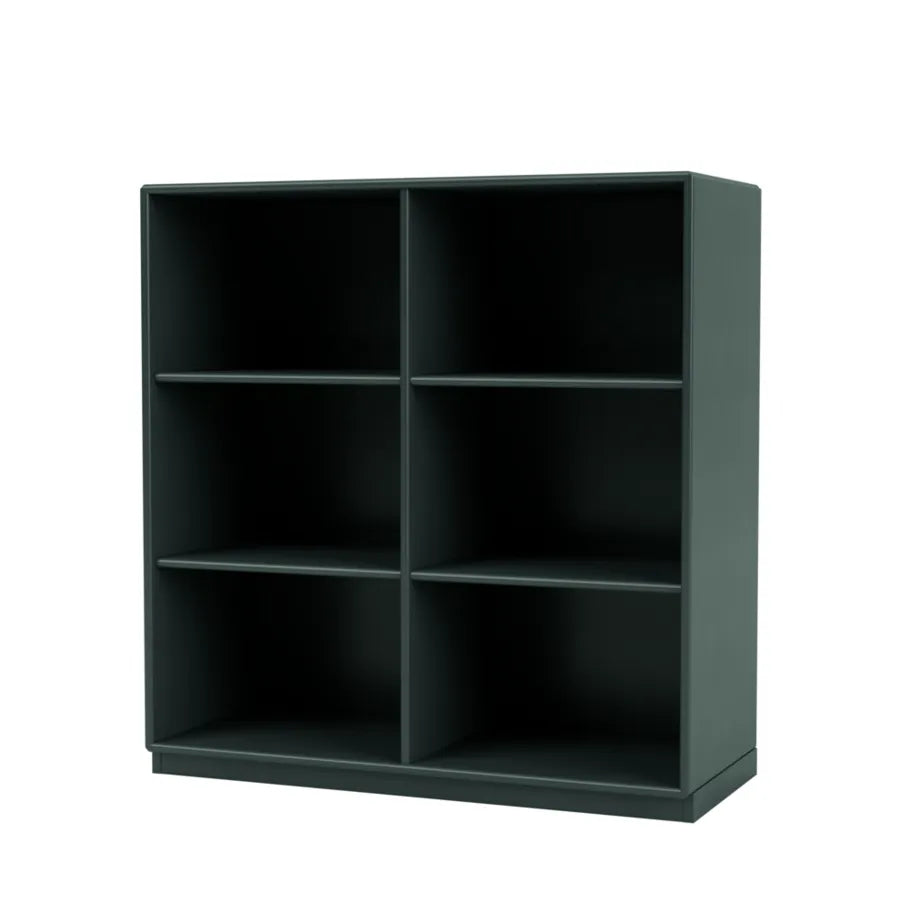 1113 reol inkl. sokkel fra Montana - Black Jade / Sokkel 3 cm - Jacobsen Plus