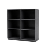 1113 reol inkl. sokkel fra Montana - Coal / Sokkel 3 cm - Jacobsen Plus